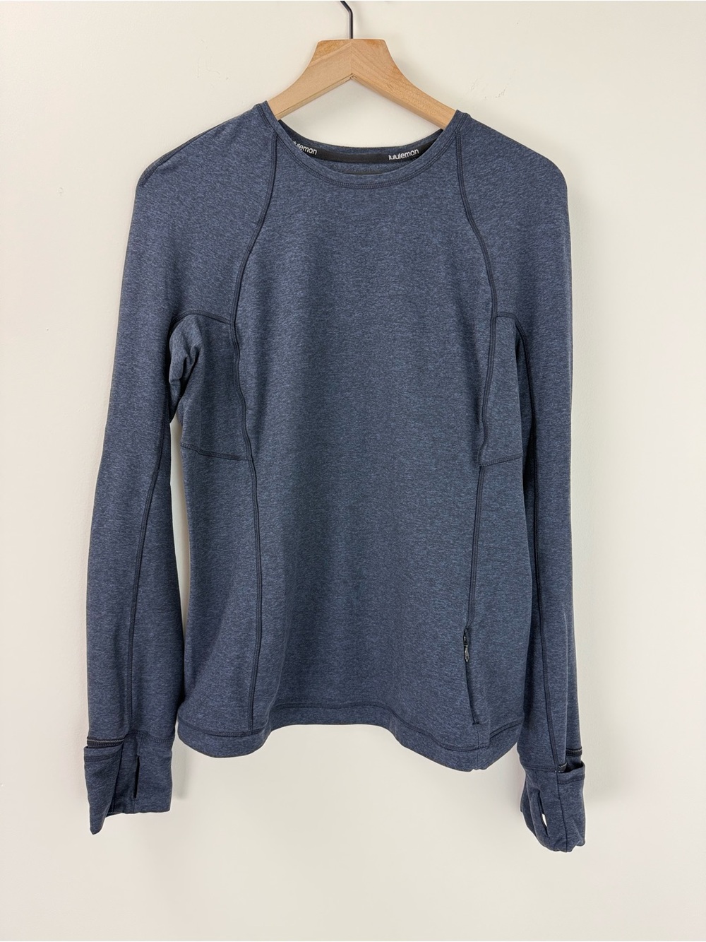 lululemon athletica It’s Rulu Long Sleeve Crew Shirt Heathered Navy